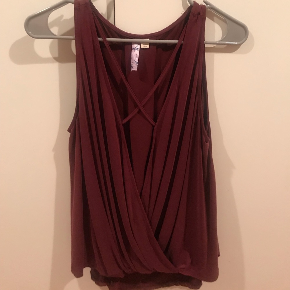 Francescas Maroon Top